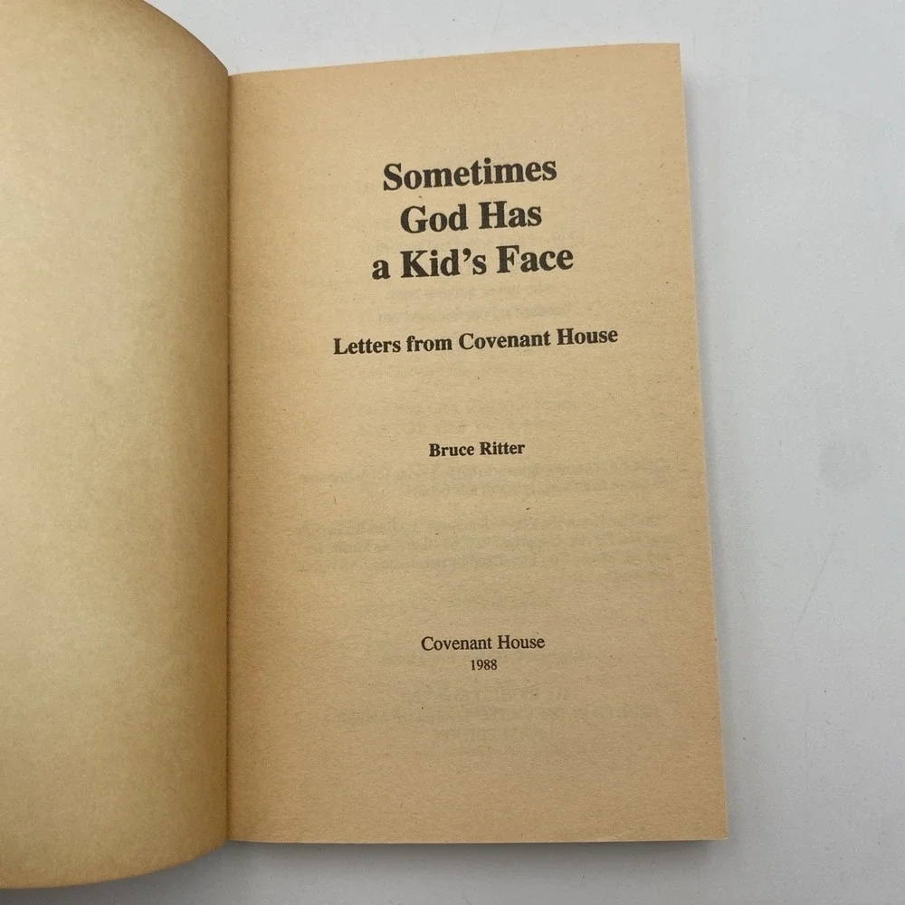 Vintage Sometimes God Has A Kid's Face by Bruce Ritter‎ Paperback 1988
